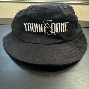 Young & Done Streetwear Black Bucket Hat